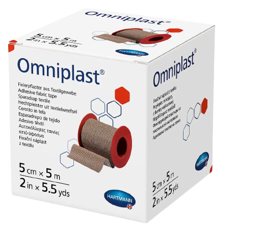 Пластир фіксуючий текстильний Omniplast® 5см х 5м 1шт